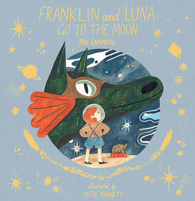 cover of picture book 'Franklin and Luna Go to the Moon'