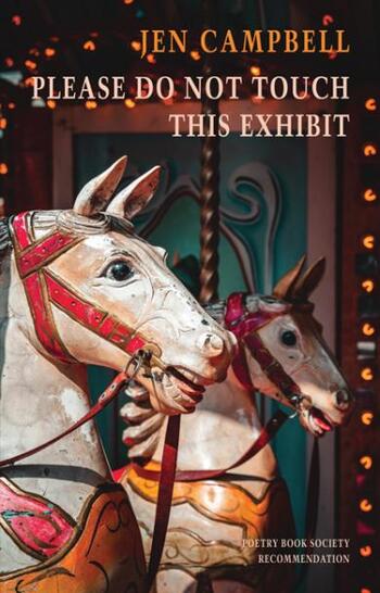 The Cover of 'Please Do Not Touch This Exhibit' by Jen Campbell, which shows two Victorian carousel horses